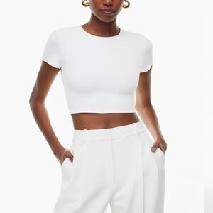 Aritzia Light Pink Contour Crop Top